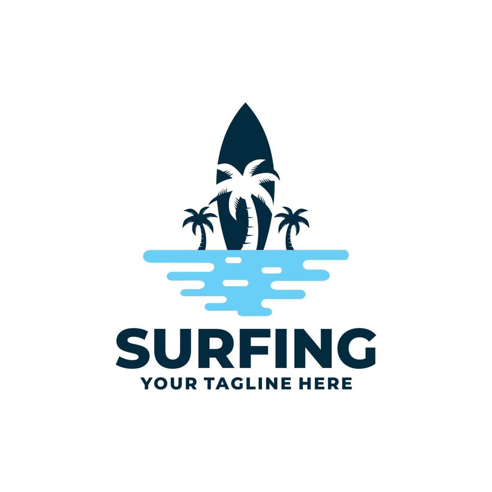 vetor de logotipo de surf