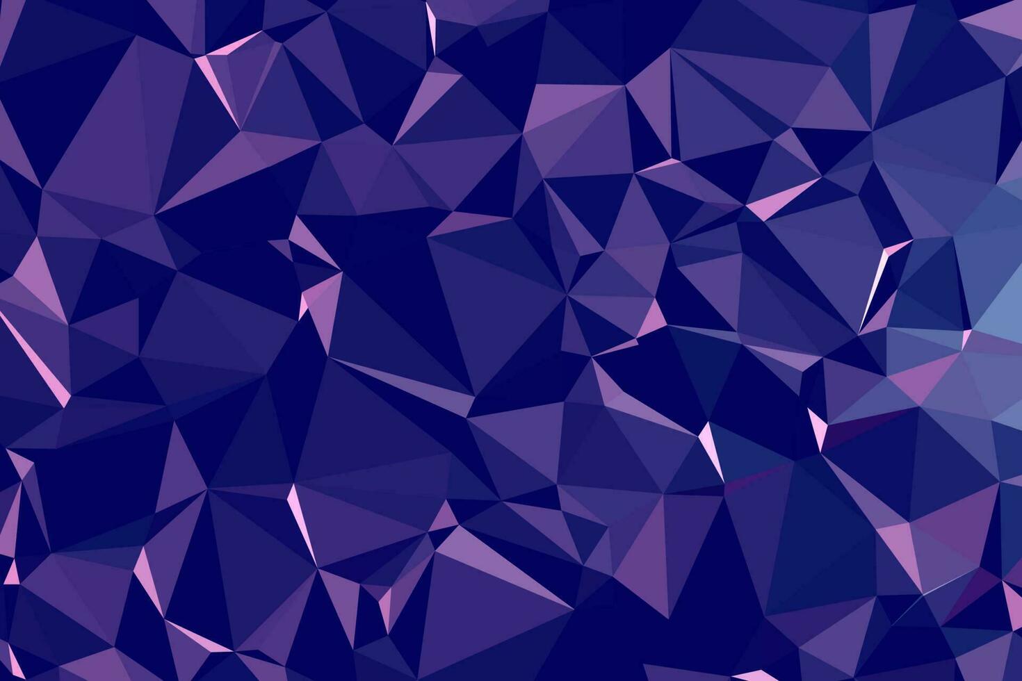 abstrato poligonal azul escuro texturizado. baixo poli geométrico composto por triângulos de diferentes tamanhos e cores. uso em capa de design, apresentação, cartão de visita ou site. vetor