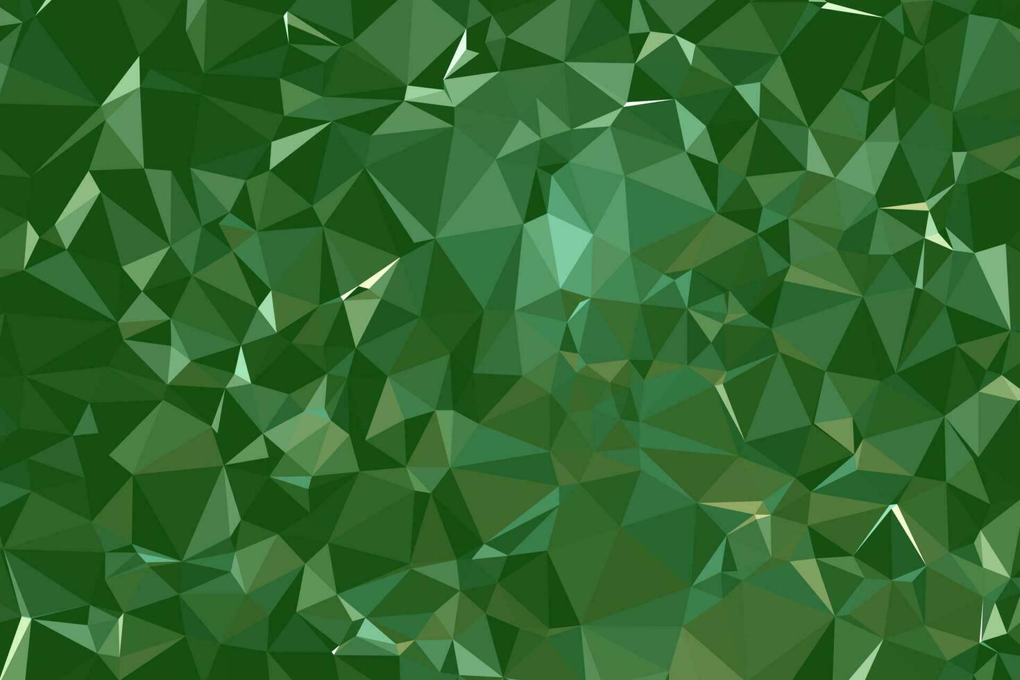 molécula de fundo poligonal geométrico verde escuro abstrato e comunicação. conceito da ciência, química, biologia, medicina, tecnologia. vetor