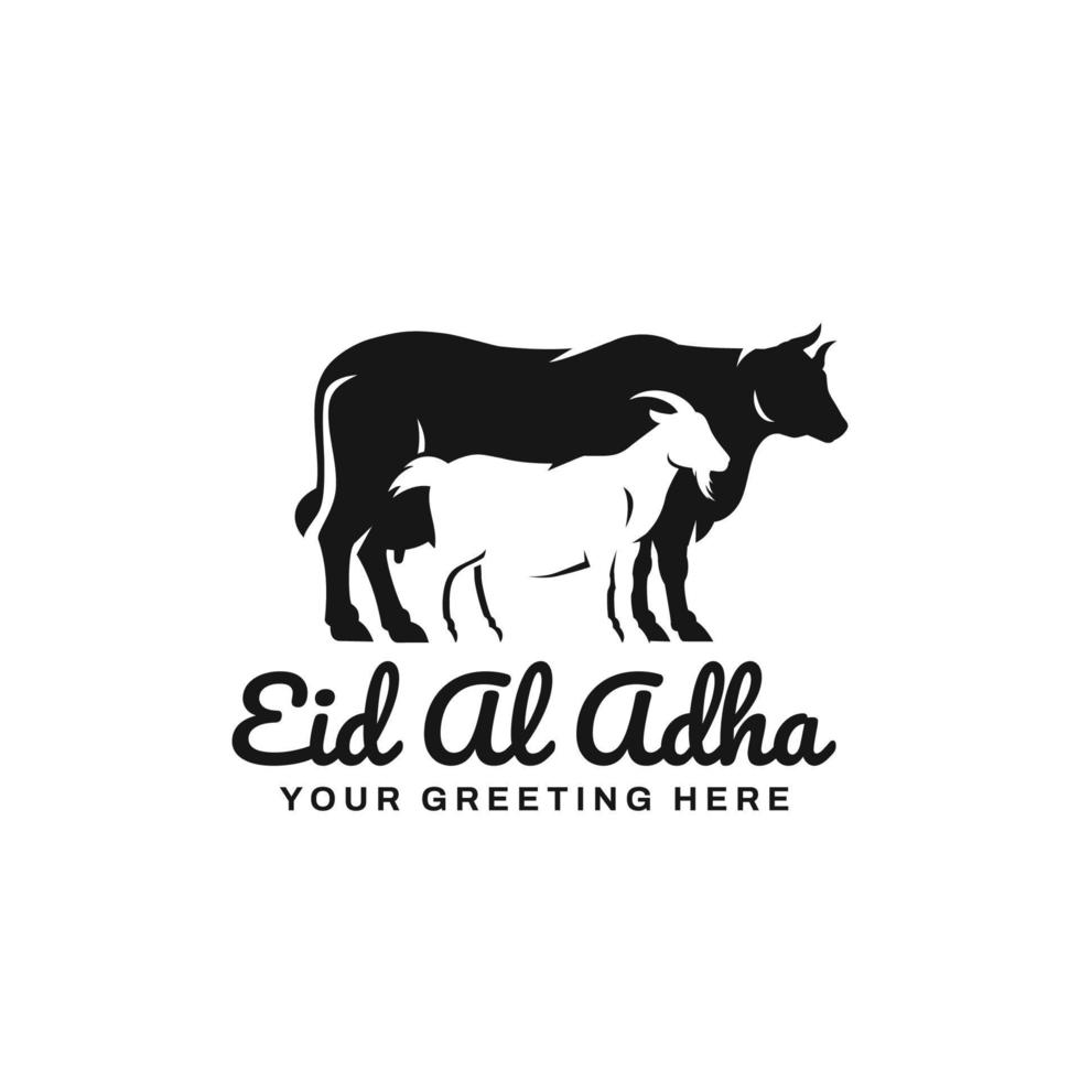 vetor de design de logotipo eid al adha