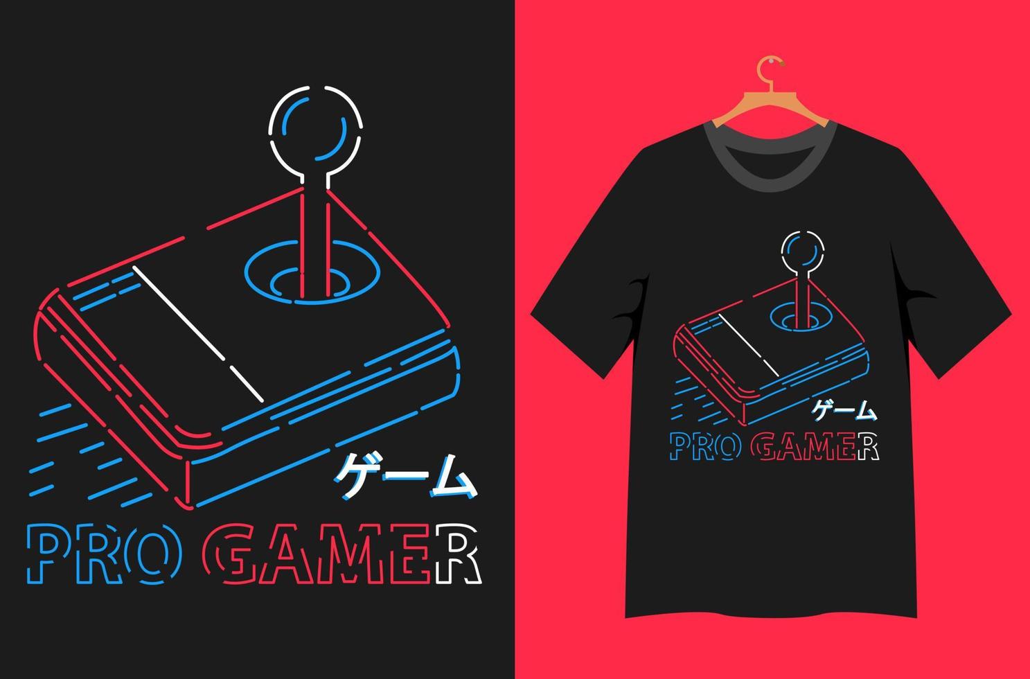 design de camiseta de tipografia de jogo vetor