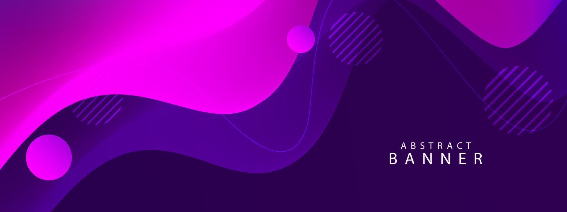 fundo de banner de ilustração de design ondulado gráfico de vetor geométrico abstrato