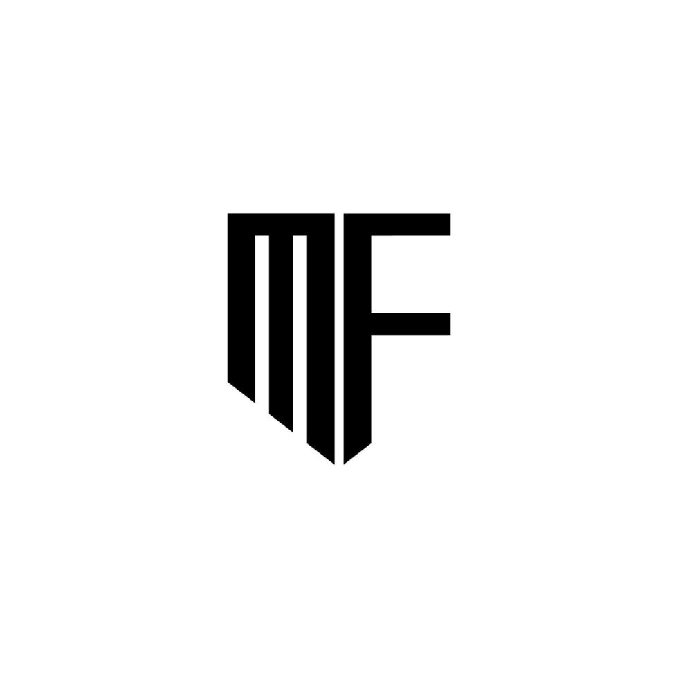 design de logotipo de letra mf com fundo branco no ilustrador. logotipo vetorial, desenhos de caligrafia para logotipo, pôster, convite, etc. vetor