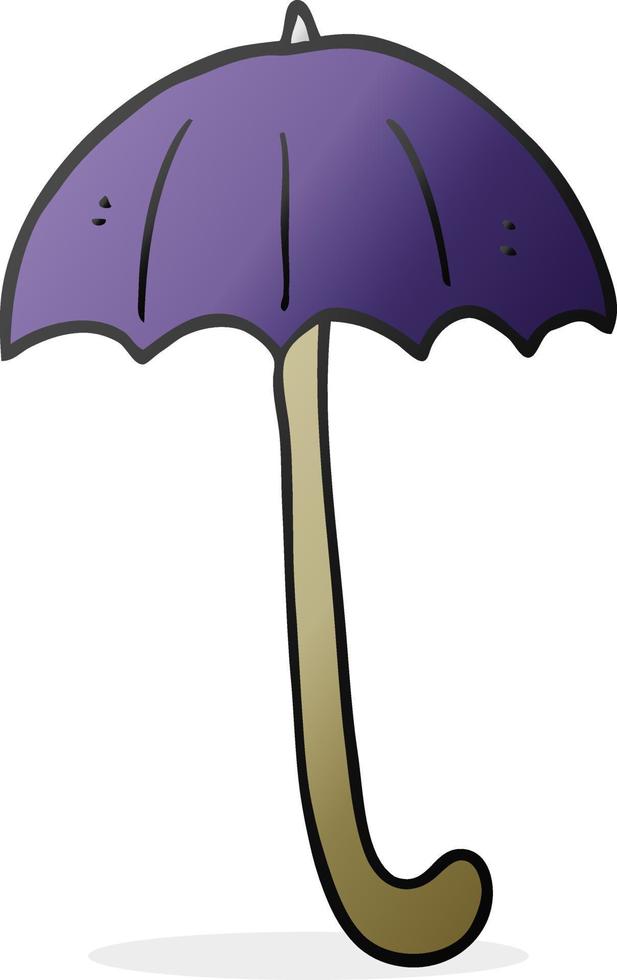 guarda-chuva de desenho à mão livre vetor