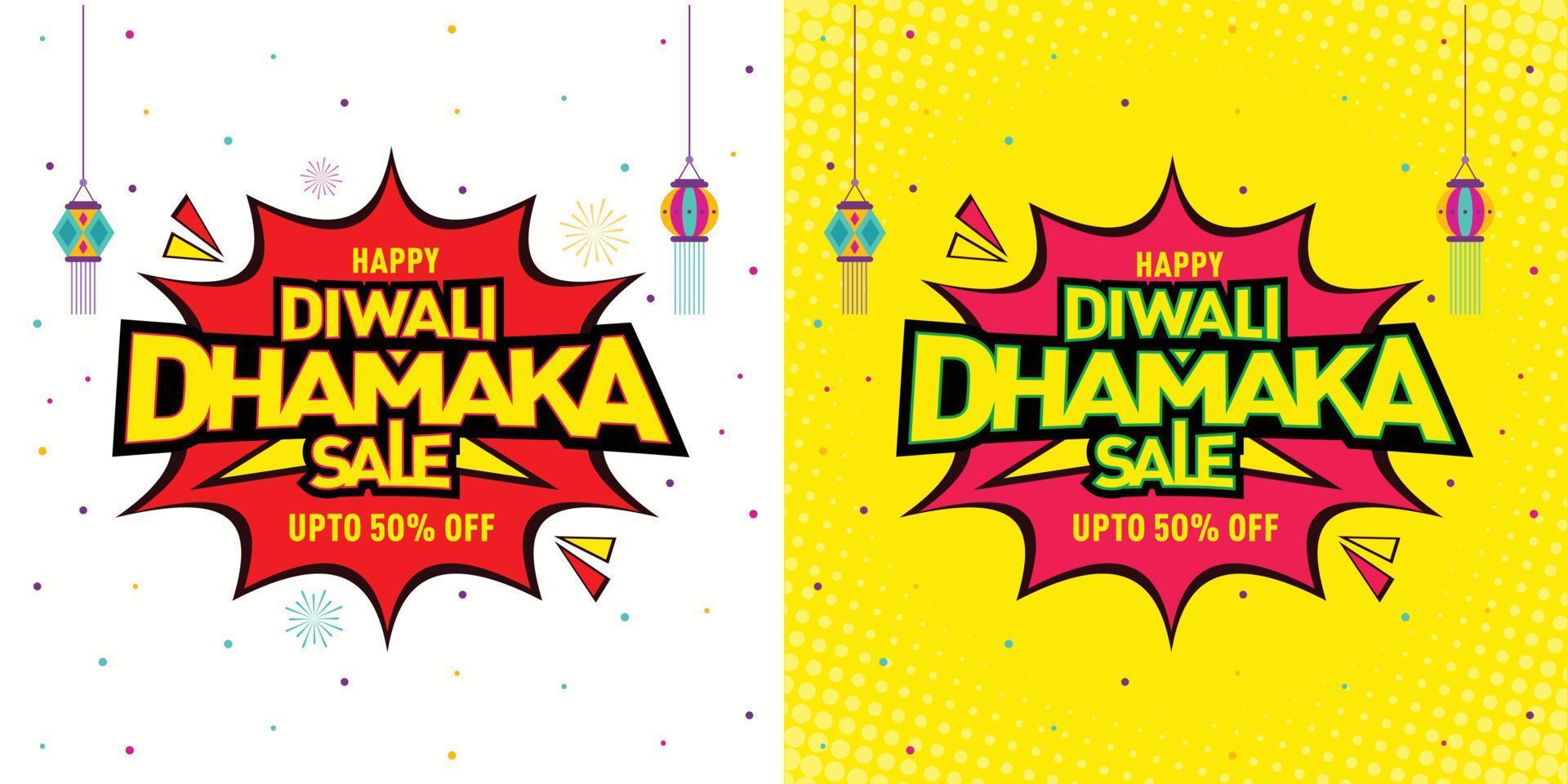 oferta de venda de diwali dhamaka modelo de diwali, banner, design de logotipo, lâmpada de diwali, pôster, unidade, etiqueta, cabeçalho da web, vetor, ilustração vetor