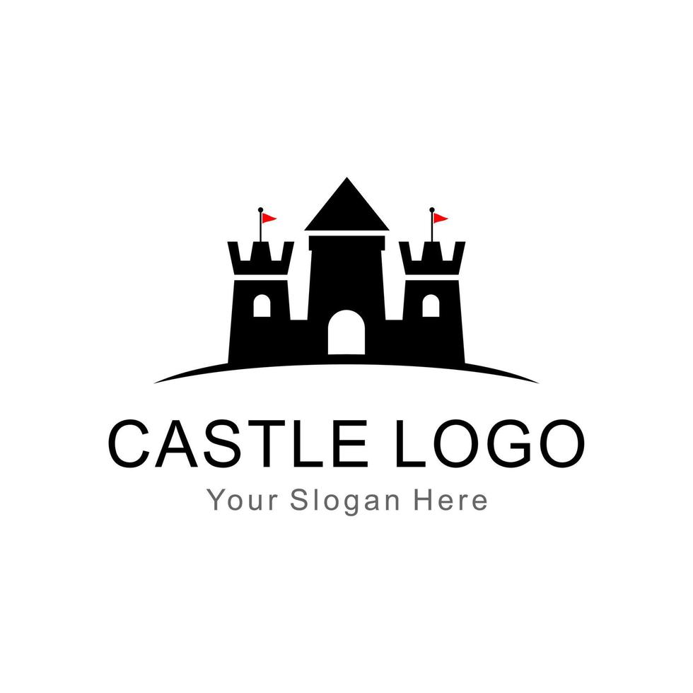 logotipo vetorial do castelo vetor