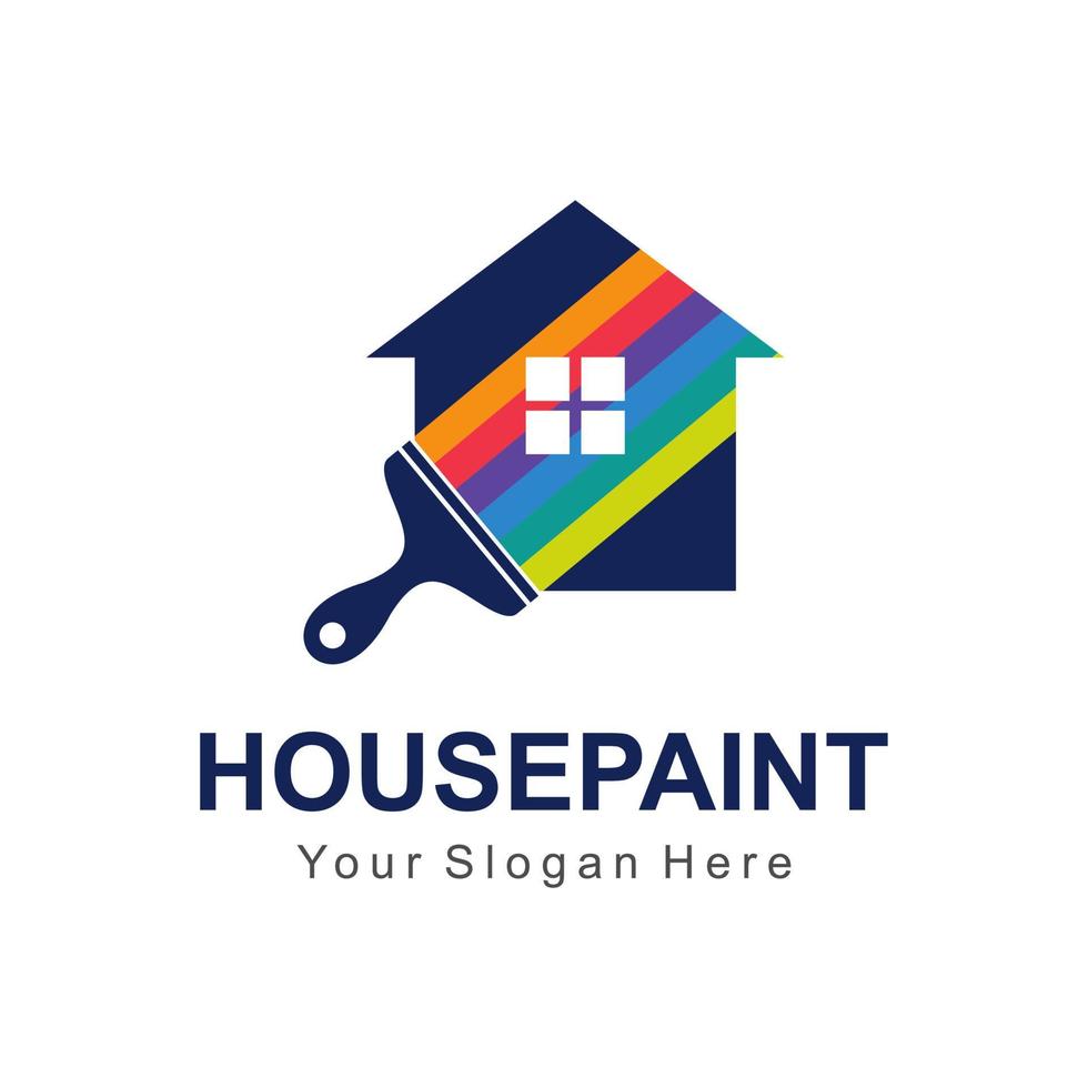 logotipo de pintura em casa vetor
