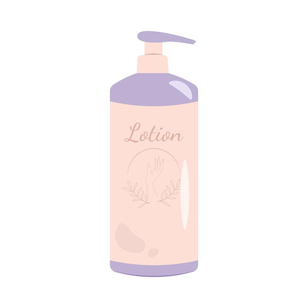 cosméticos para as mãos, cremes, esfoliantes, loções. cosméticos para o cuidado das mãos. ilustração vetorial em estilo simples. vetor