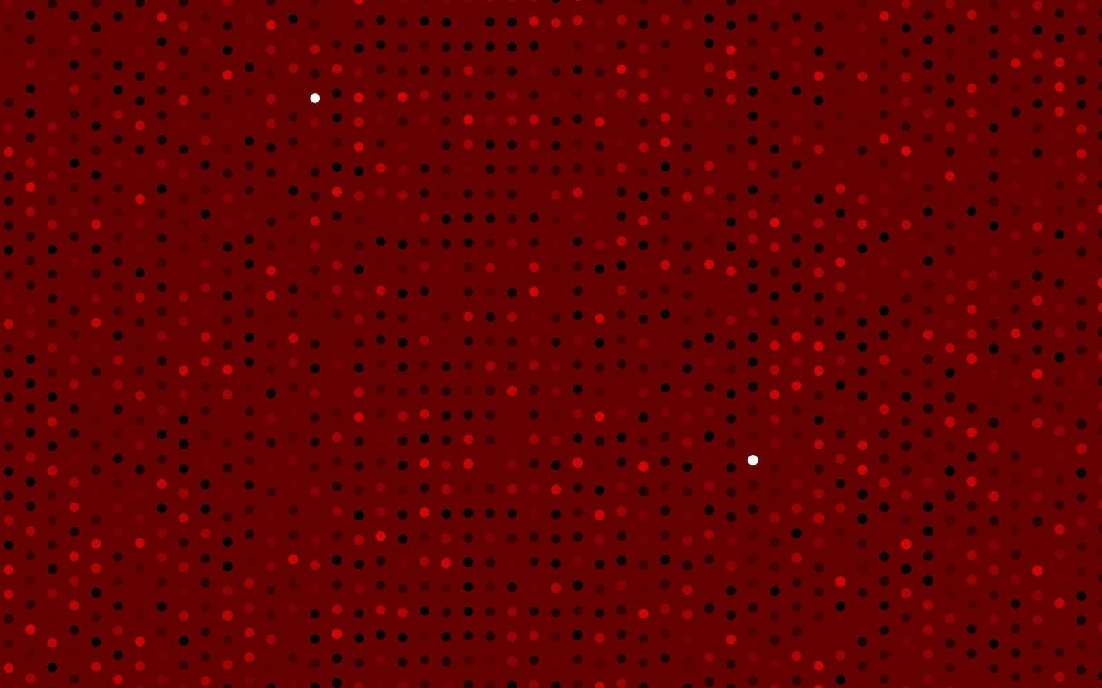 layout de vetor vermelho escuro com formas de círculo.