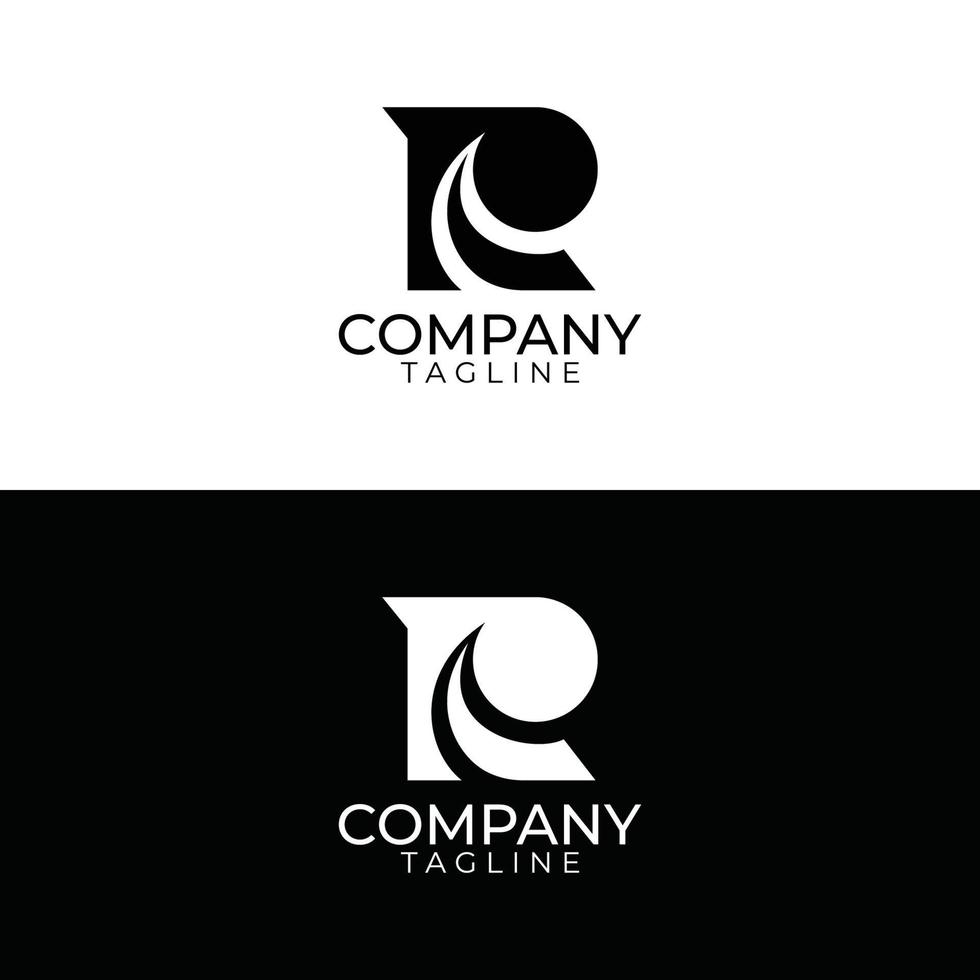 r design de logotipo e modelos vetoriais premium vetor