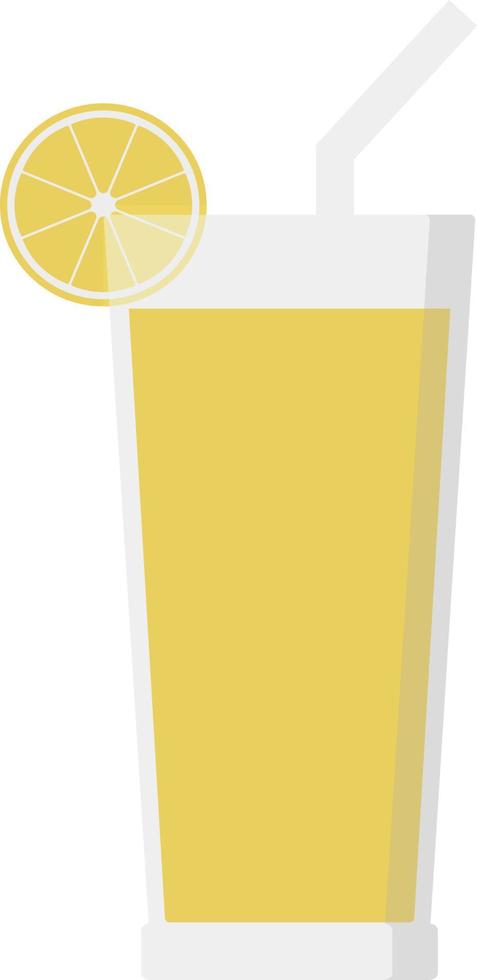 ícone de suco de laranja, ilustração plana vetor
