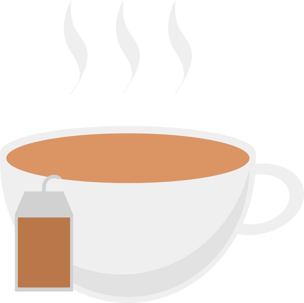 ícone de chá, ilustração plana vetor