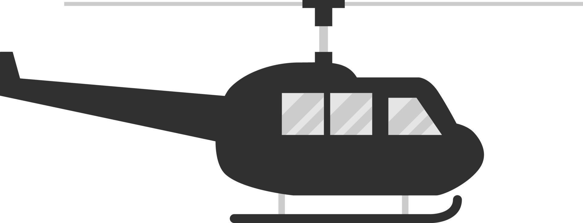 ícone de helicóptero, ilustração plana vetor