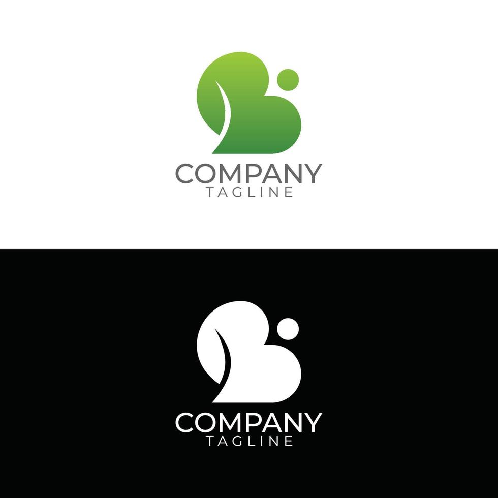 b design de logotipo de saúde e modelos de vetor premium