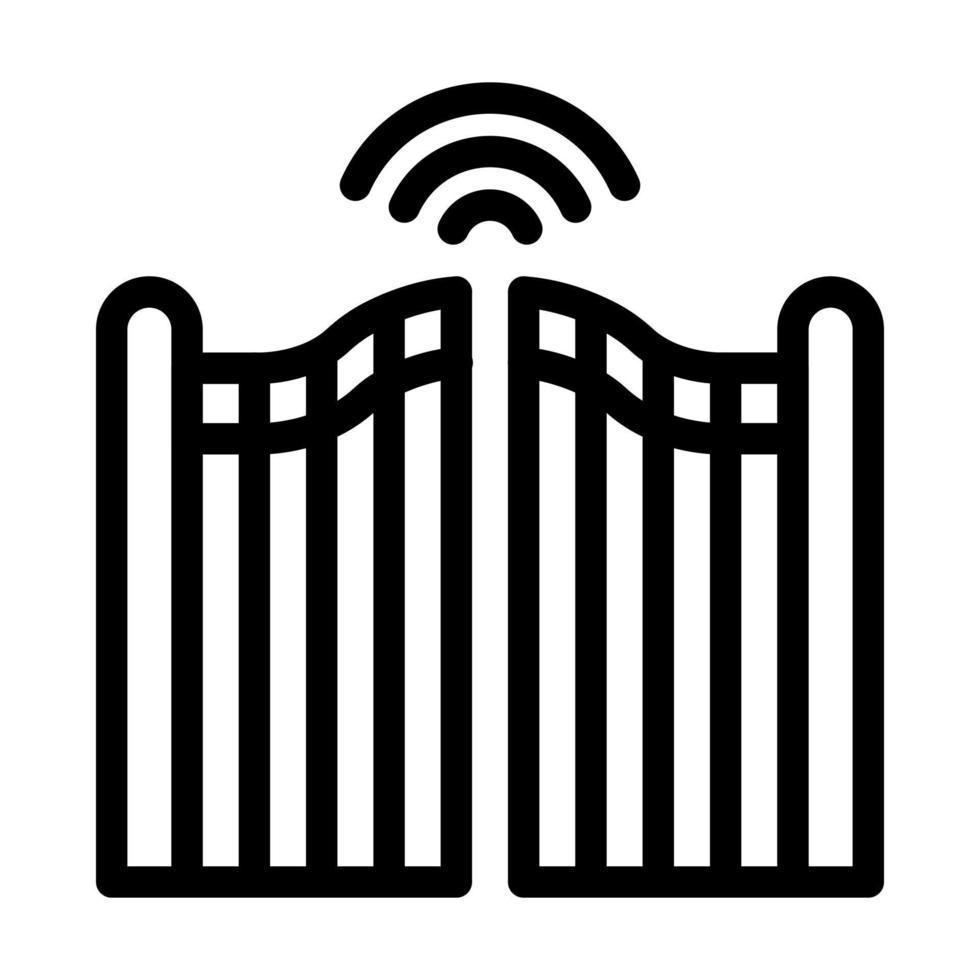 design do ícone do portão vetor