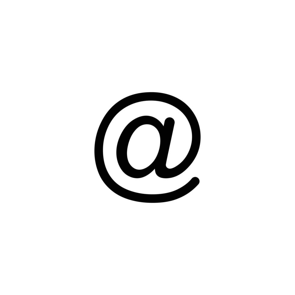 correio de mídia social de vetor preto eps10 ou ícone abstrato de e-mail isolado no fundo branco. símbolo de envelope ou mensagem em um estilo moderno simples e moderno para o design do seu site, logotipo e aplicativo móvel