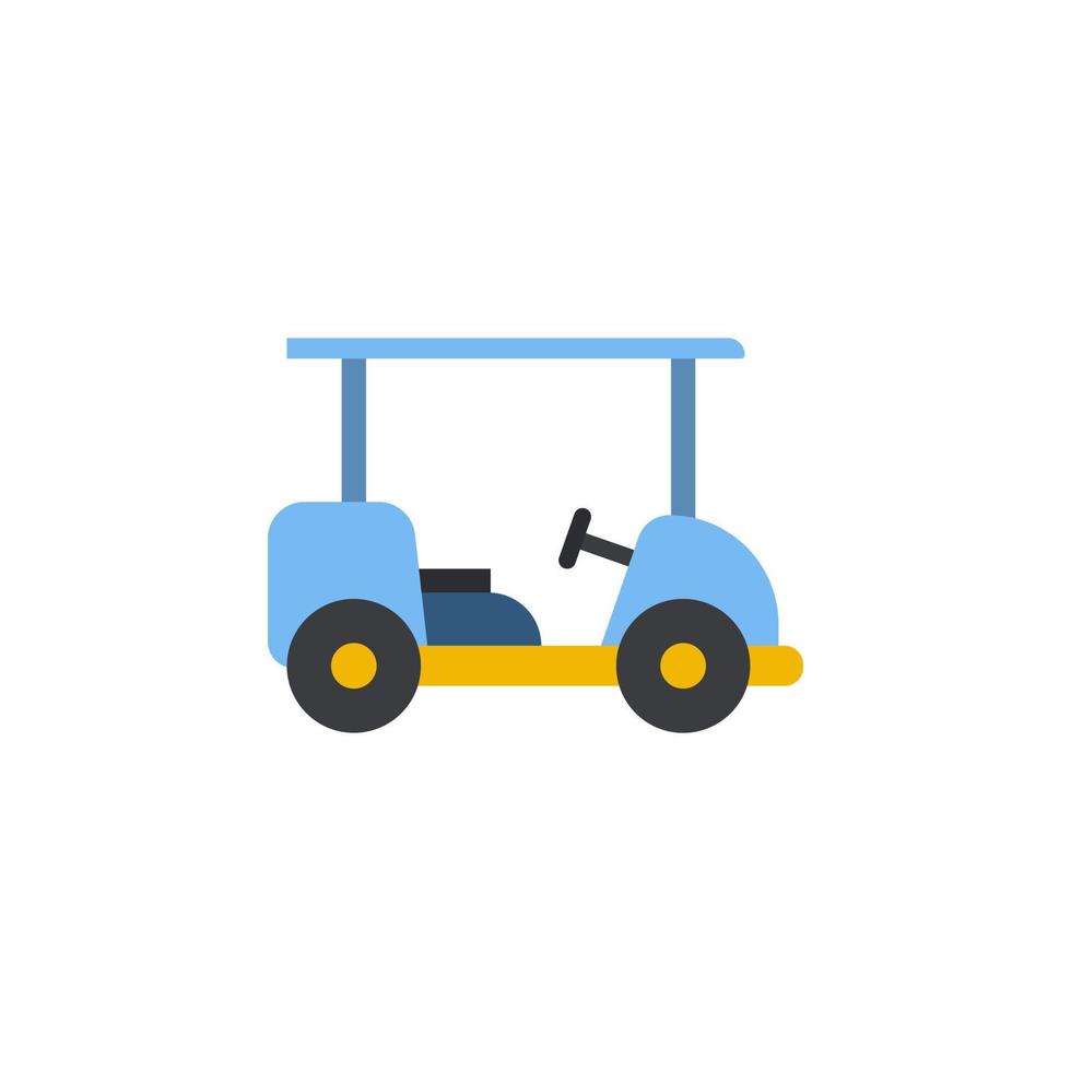 vetor de carrinho de golfe para apresentação de ícone de símbolo de site