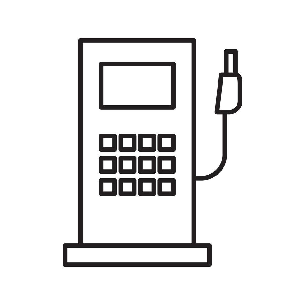 vetor de posto de gasolina para apresentação de ícone de símbolo de site