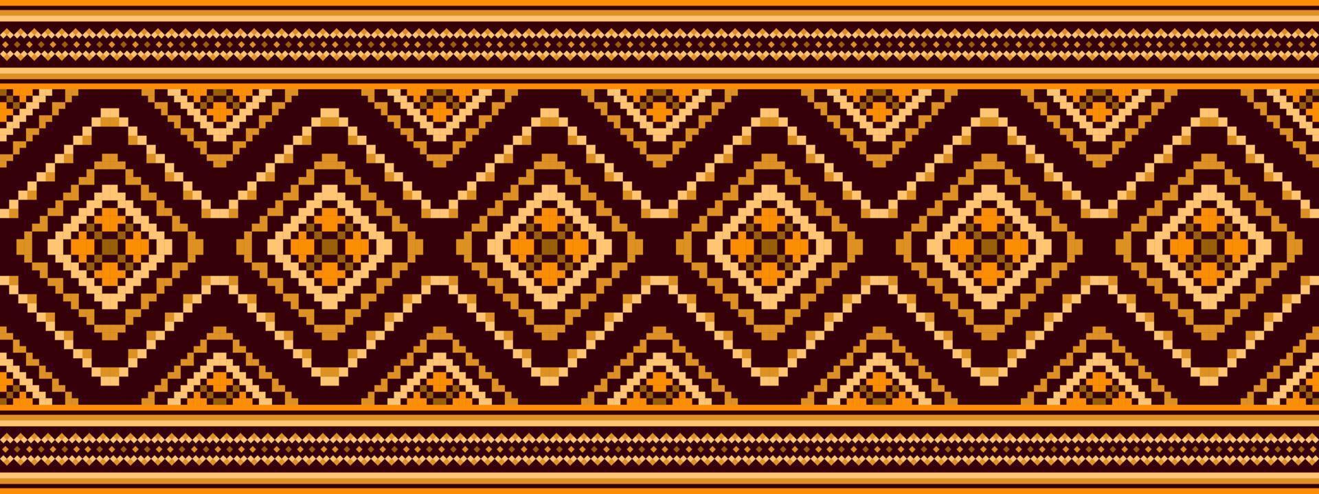 ikat étnica sem costura padrão design de decoração para casa. tecido asteca tapete boho mandalas têxtil decorar papel de parede. motivo nativo tribal bordado tradicional vector fundo ilustrado