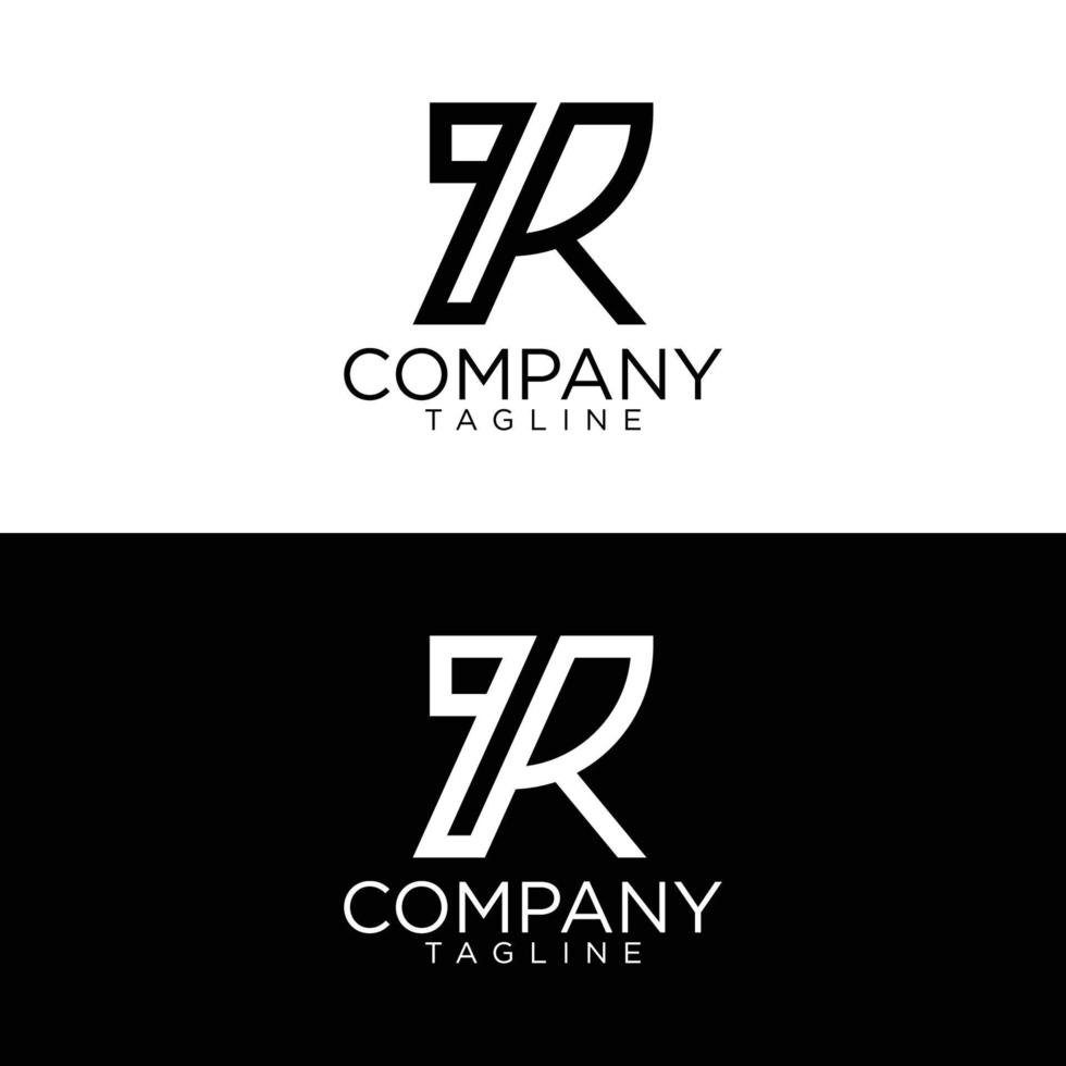 r design de logotipo e modelos vetoriais premium vetor