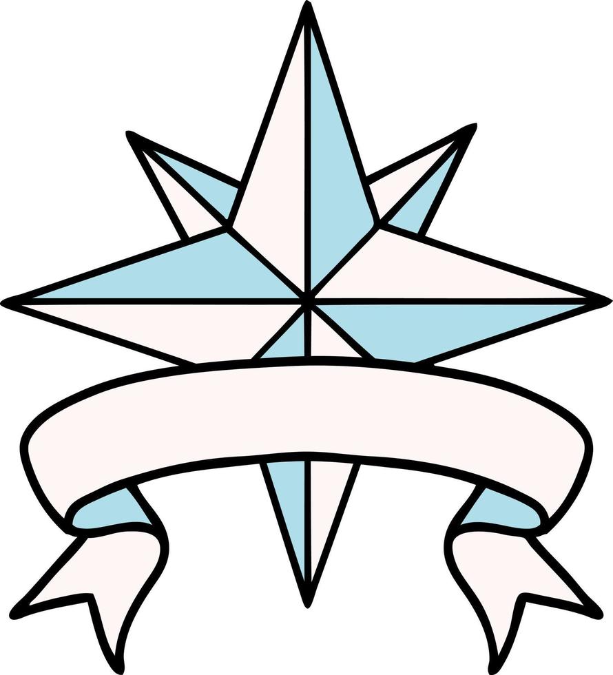 tatuagem com bandeira de uma estrela vetor