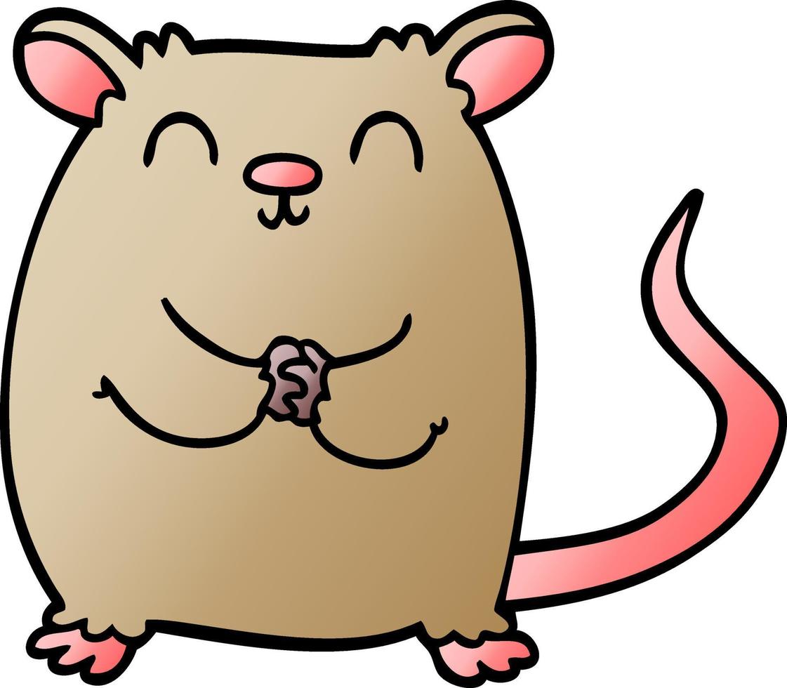 rato de desenho animado vetor