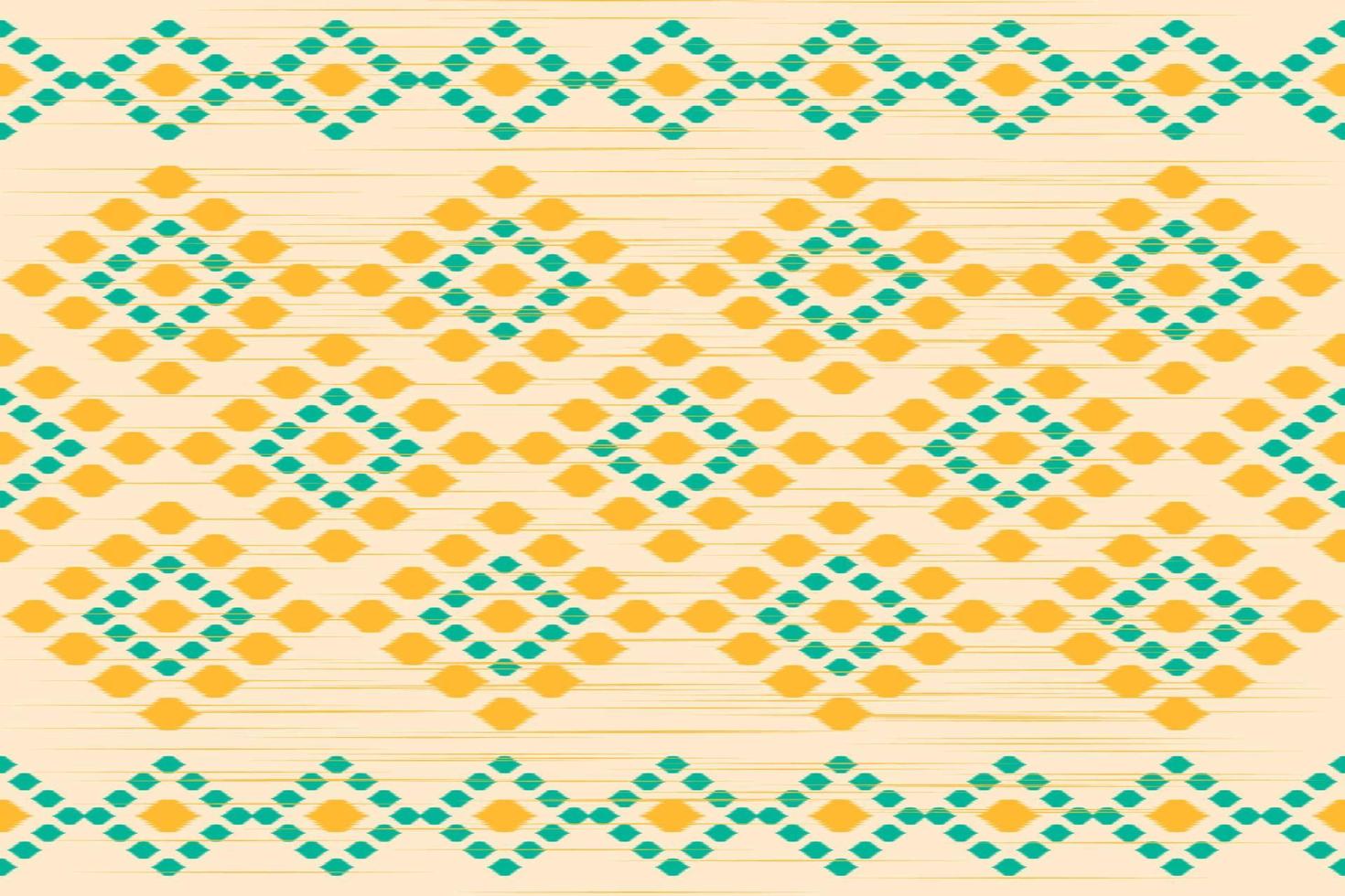 arte étnica ikat do tapete. padrão sem emenda em tribal. vetor