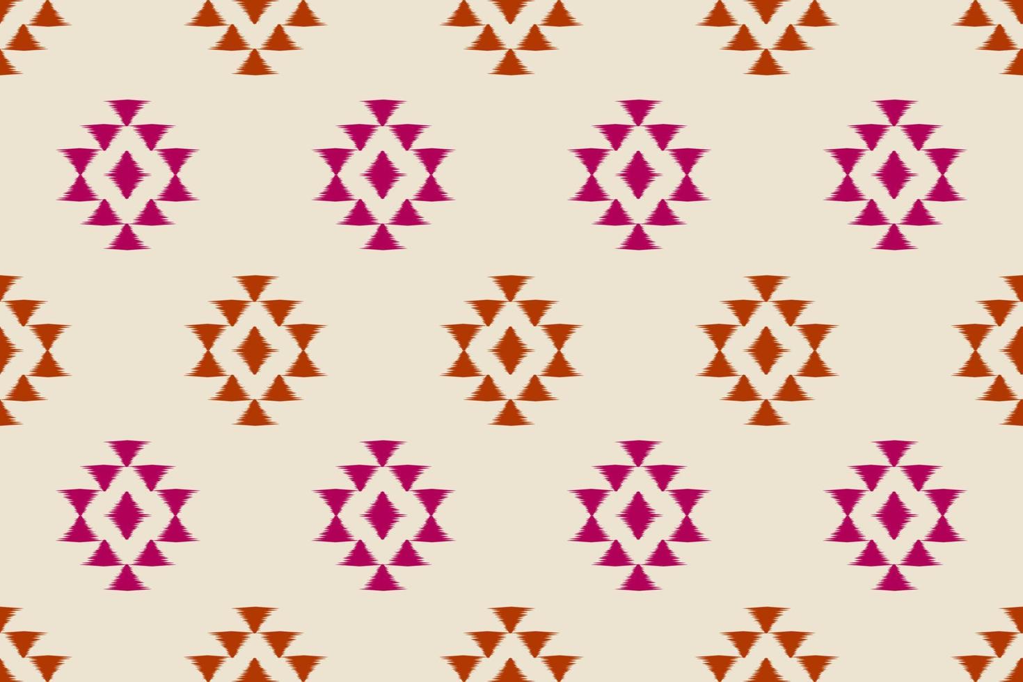 padrão sem emenda de ikat étnico em tribal. impressão de ornamento geométrico asteca. vetor