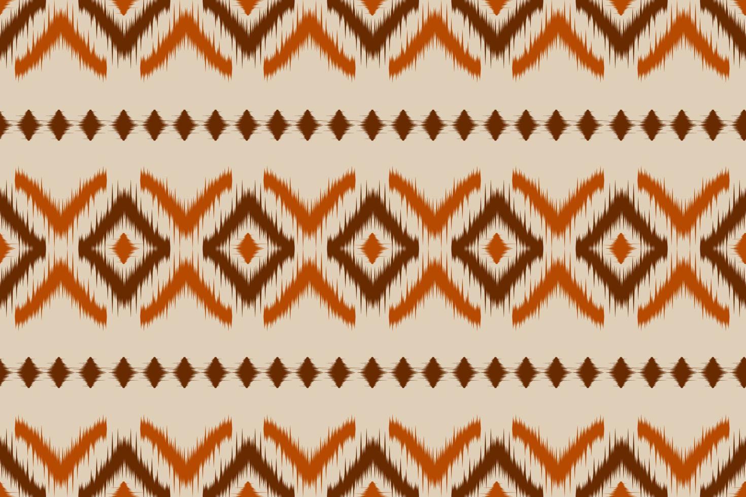 arte étnica ikat de tecido. padrão sem emenda em tribal. impressão de ornamento geométrico asteca. vetor