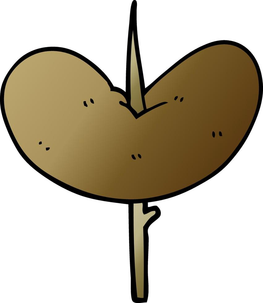 doodle dos desenhos animados de uma salsicha vetor