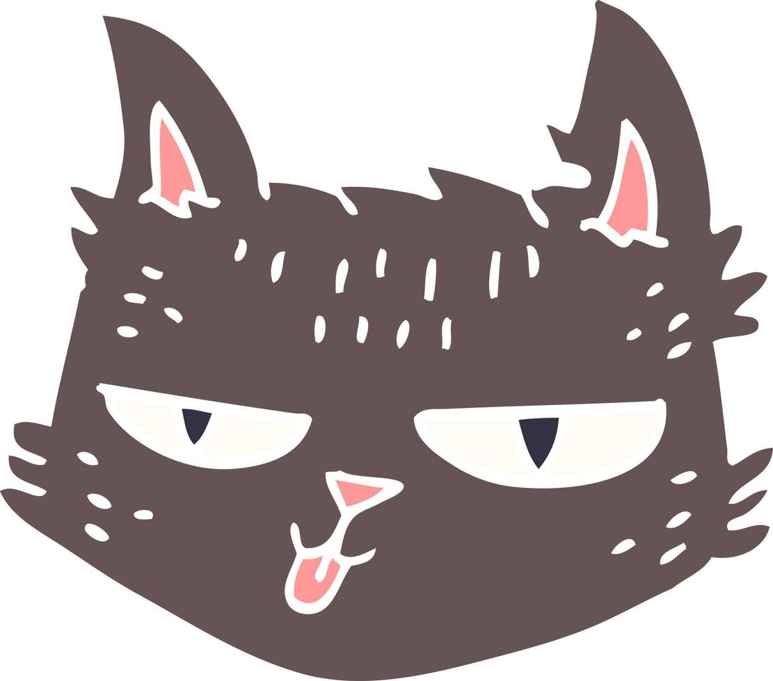 gato de desenho animado engraçado vetor