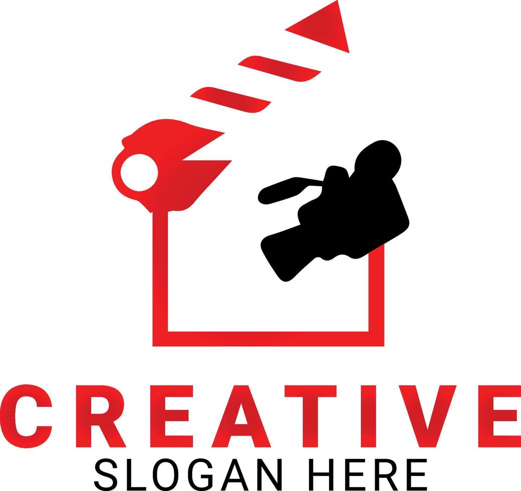 design de logotipo de música criativa vetor