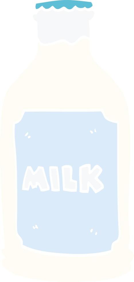 garrafa de leite de desenho animado vetor