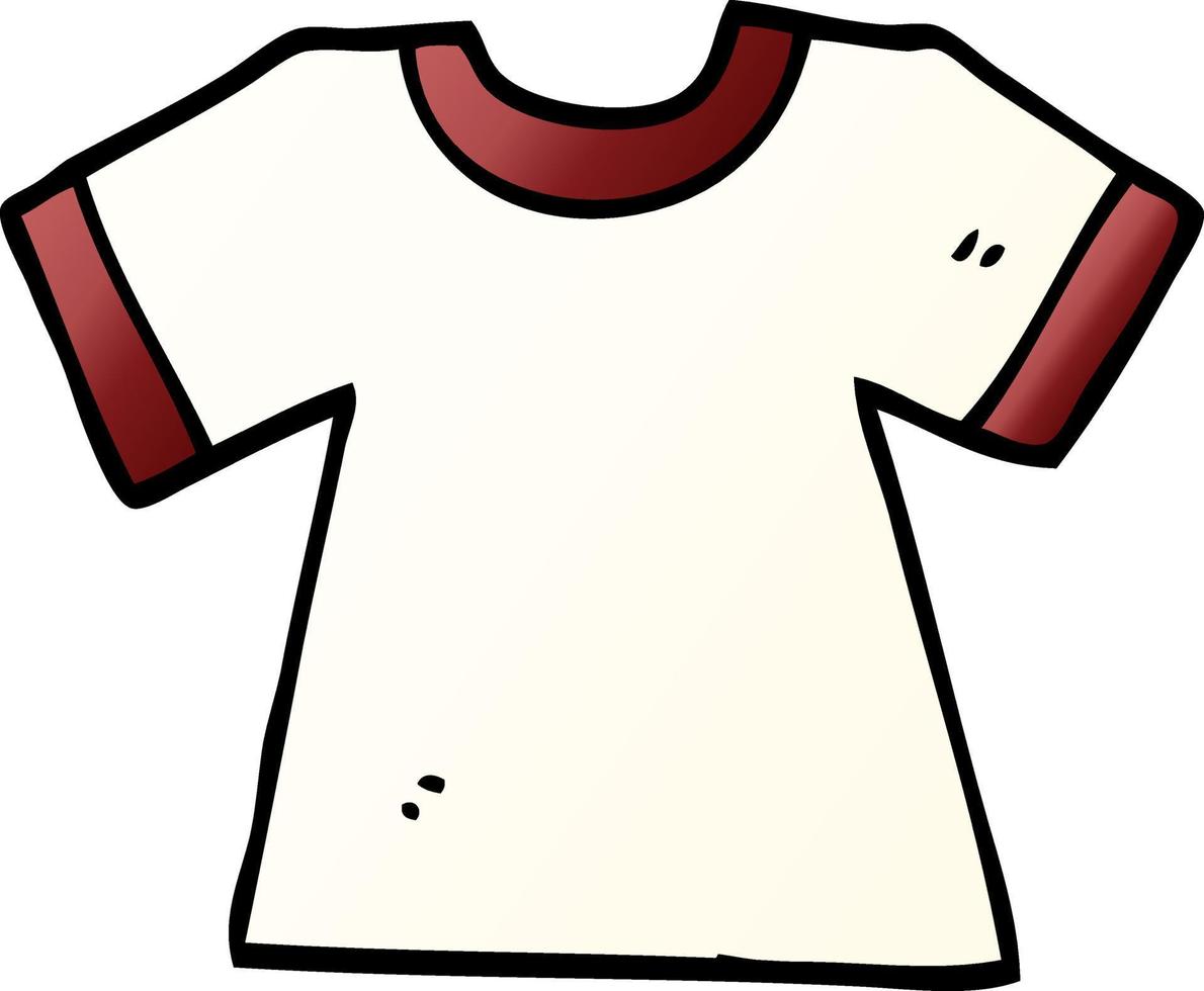 camiseta de desenho animado vetor