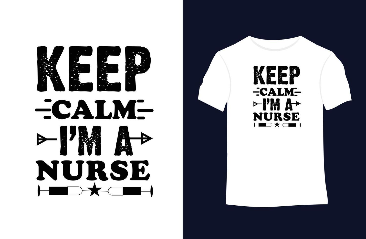 enfermeira dizendo e citar o design de t-shirt vetorial. vetor