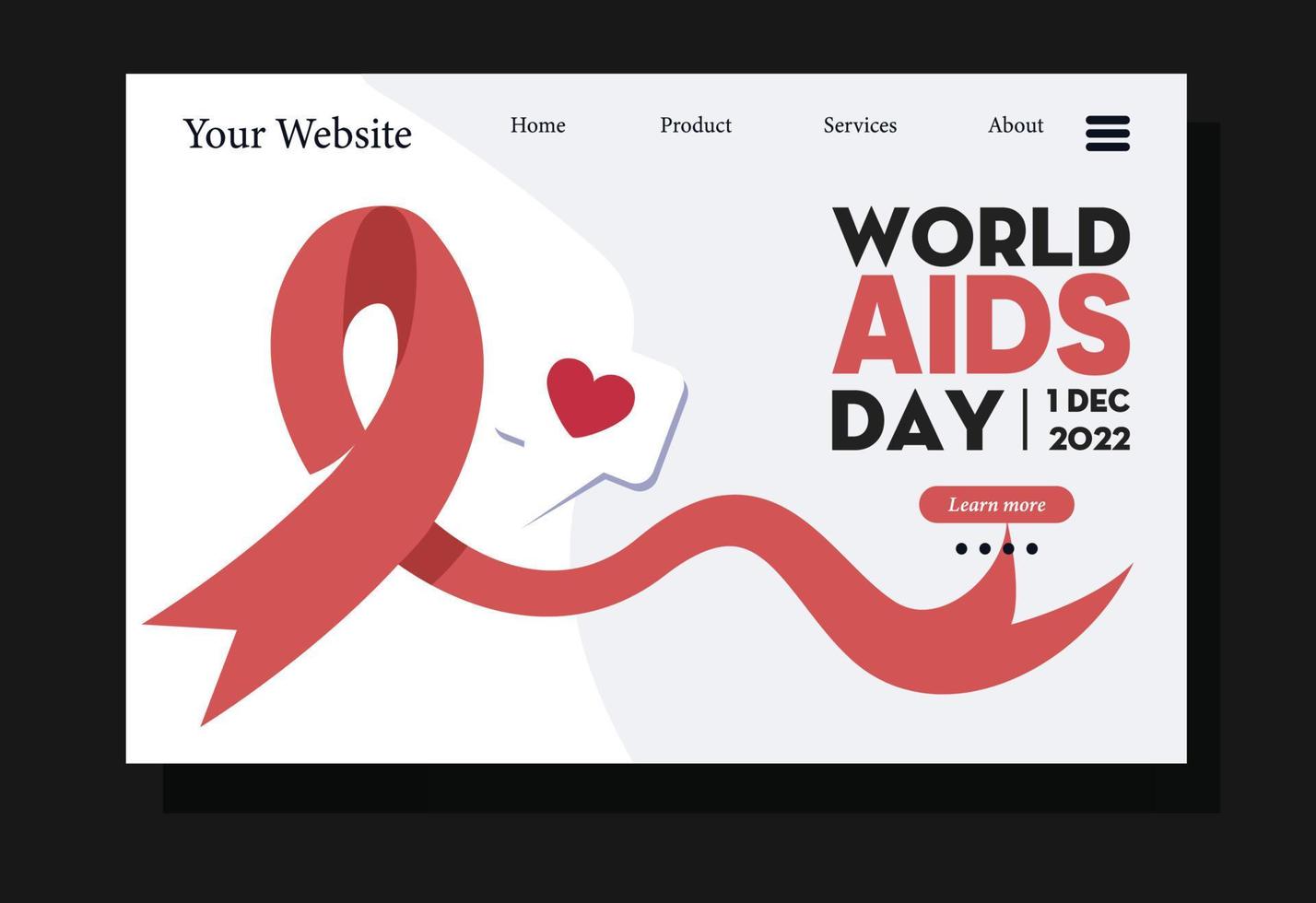 dia mundial da aids vetor