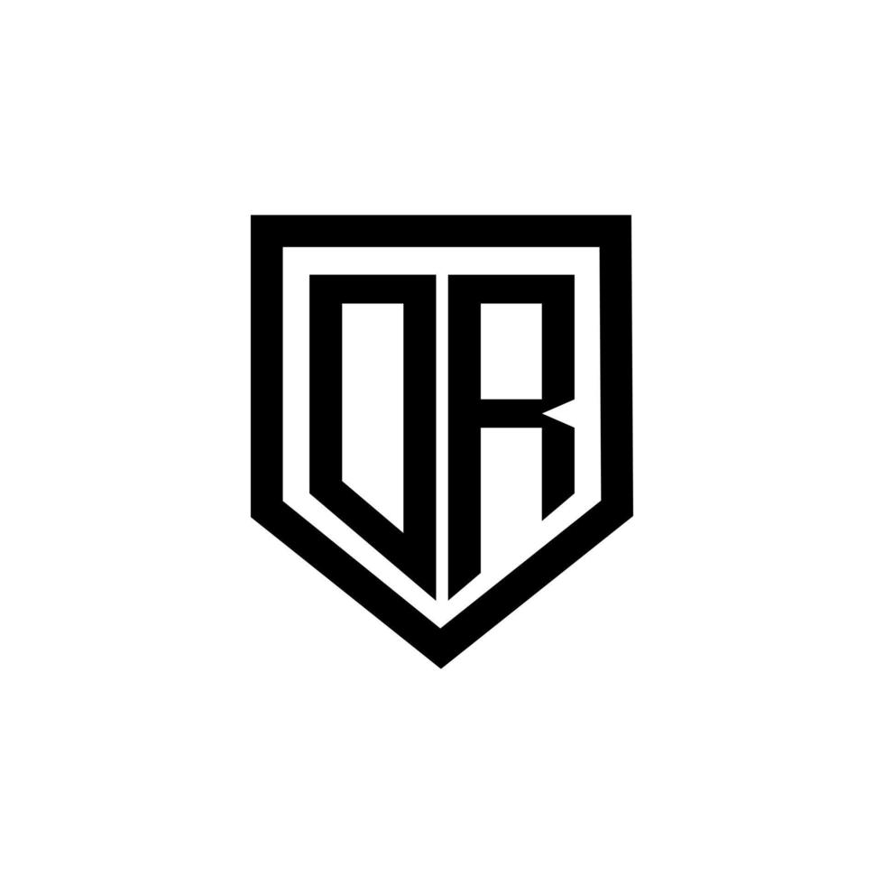 design de logotipo de carta dr com fundo branco no ilustrador. logotipo vetorial, desenhos de caligrafia para logotipo, pôster, convite, etc. vetor