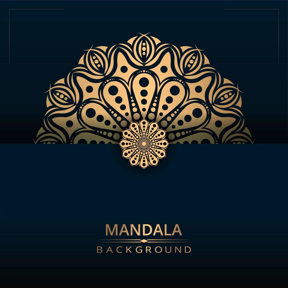 fundo de mandala ornamental de luxo vetor