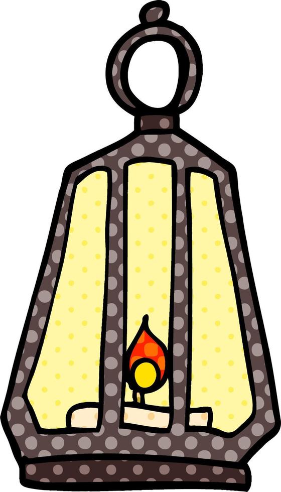 lanterna de desenho animado vetor