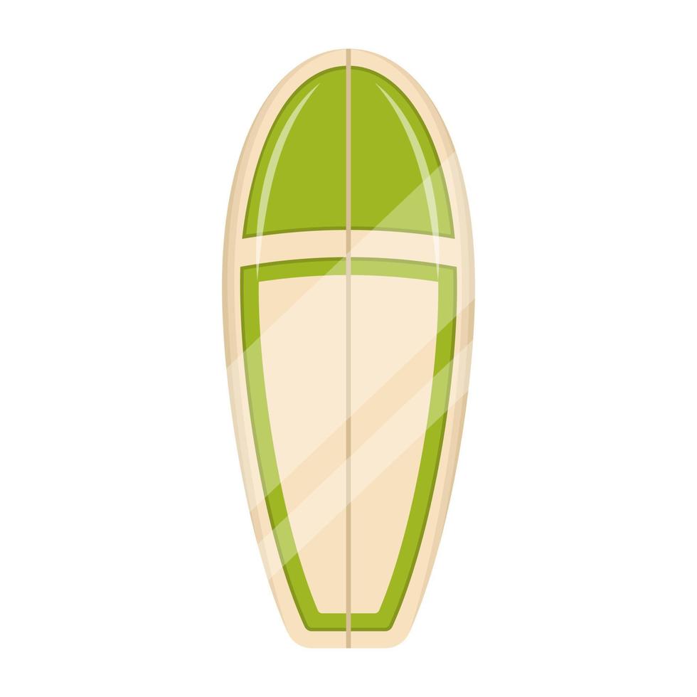uma ilustração vetorial plana de uma prancha de surf vetor