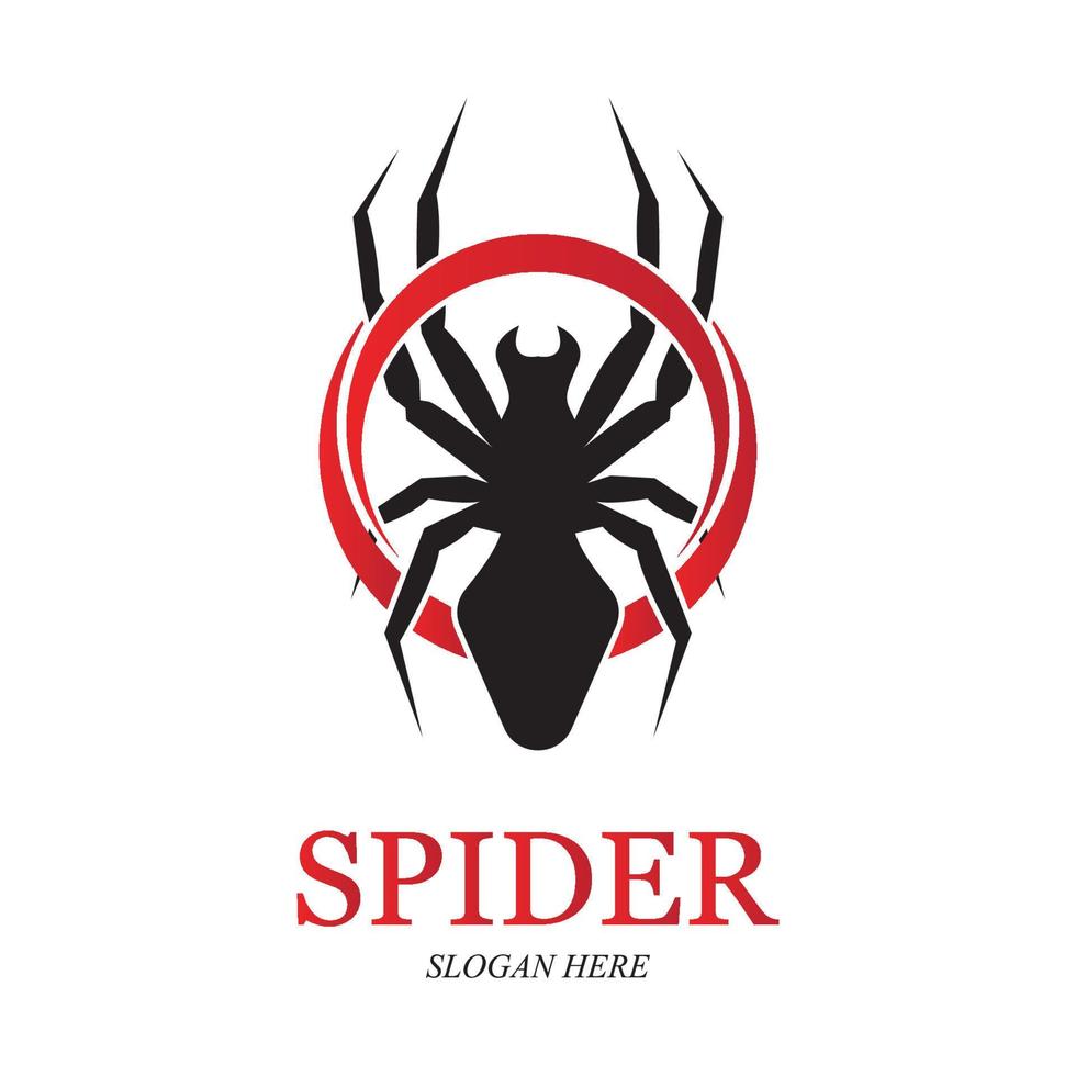 vetor e ilustração do logotipo da aranha