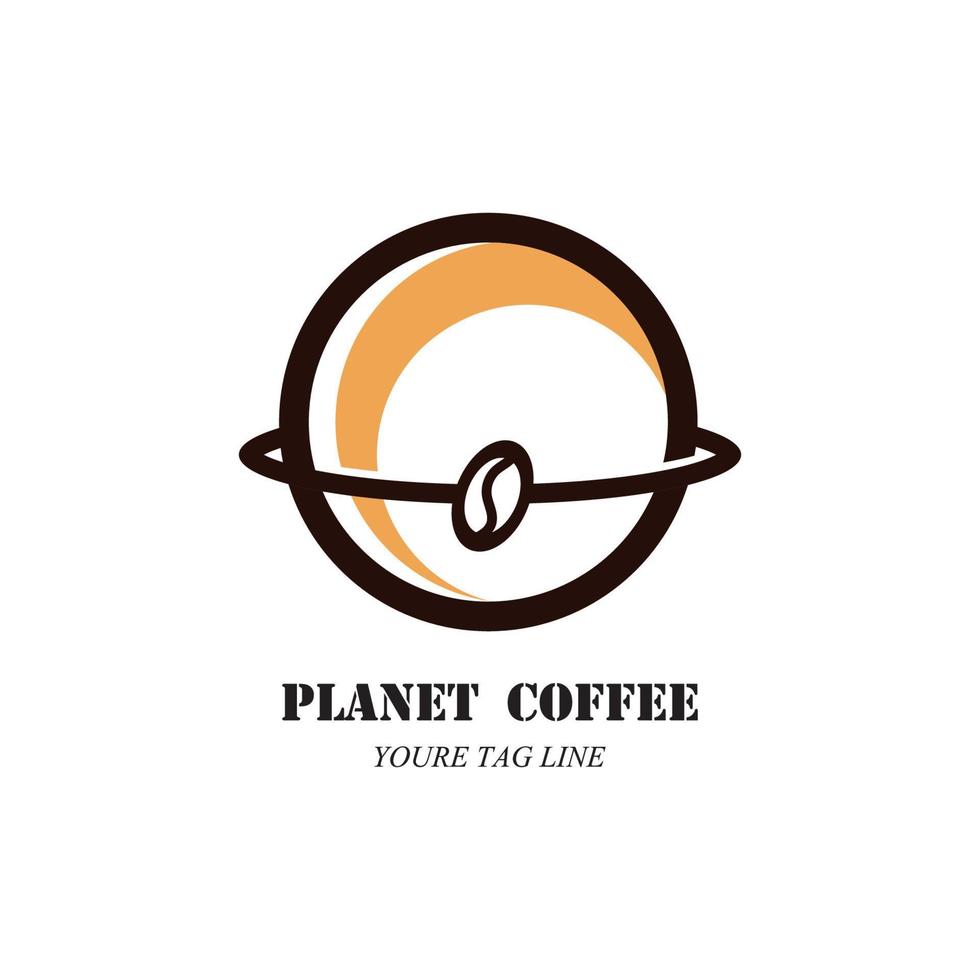 modelo de logotipo de xícara de café vetor