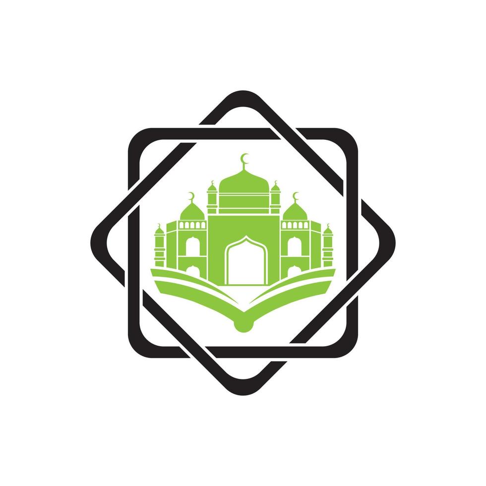 logotipo da mesquita e vetor de símbolo