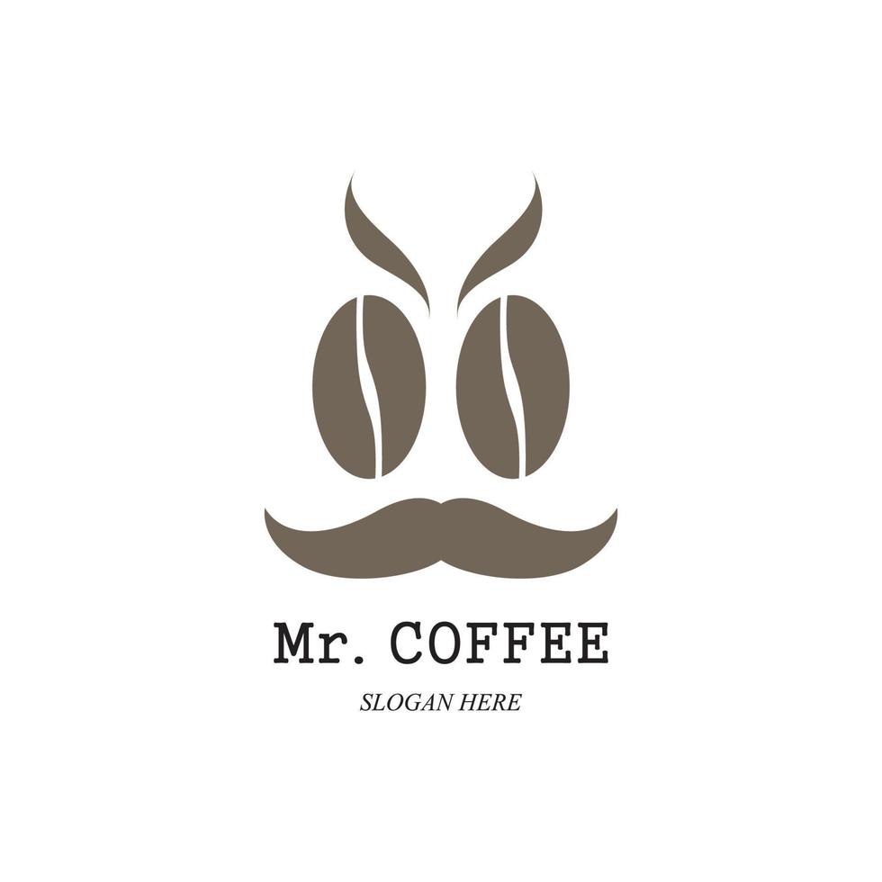 modelo de logotipo de xícara de café vetor