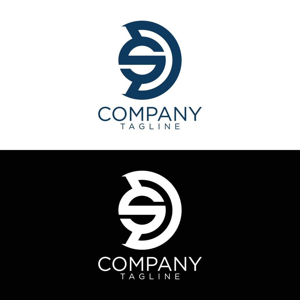 design de logotipo sd e modelos vetoriais premium vetor