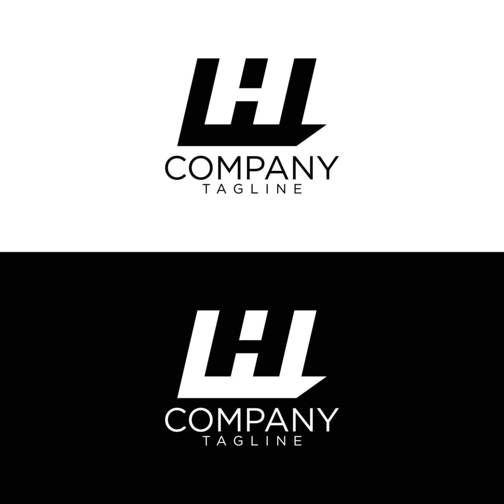 wh design de logotipo e modelos vetoriais premium vetor