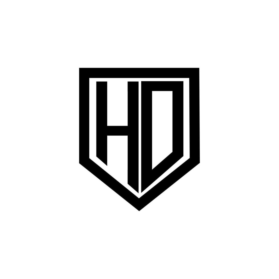 design de logotipo de carta hd com fundo branco no ilustrador. logotipo vetorial, desenhos de caligrafia para logotipo, pôster, convite, etc. vetor