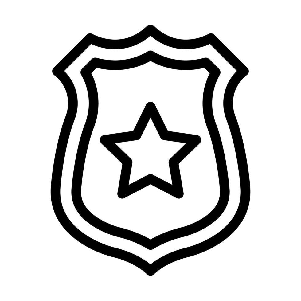 design de ícone de distintivo de polícia vetor