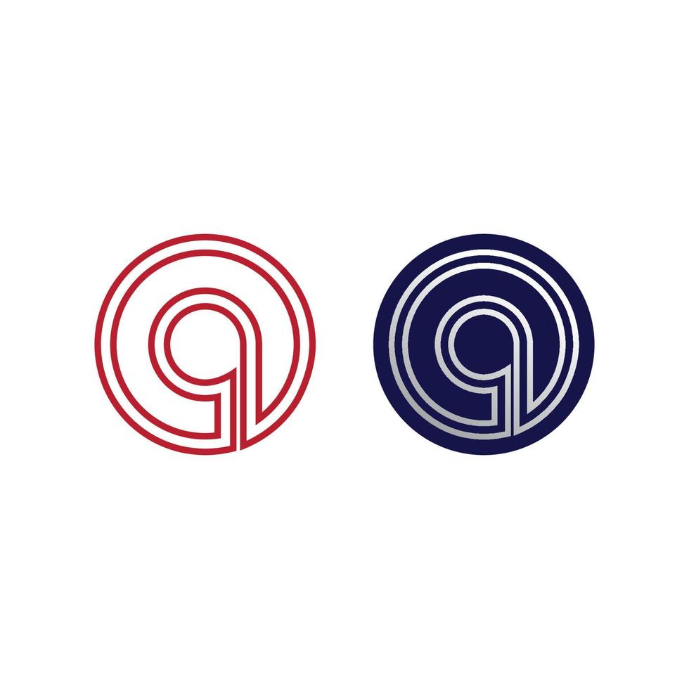 o negócio de logotipo de anel e vetor de design de logotipo de círculo