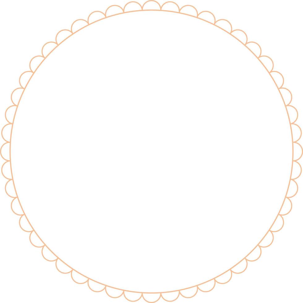 armações de borda circular isoladas no fundo branco. elemento de design moderno para moldura de borda, logotipo, tatuagem de blackout, símbolo, web, estampas, cartazes, modelo, padrão e abstrato vetor